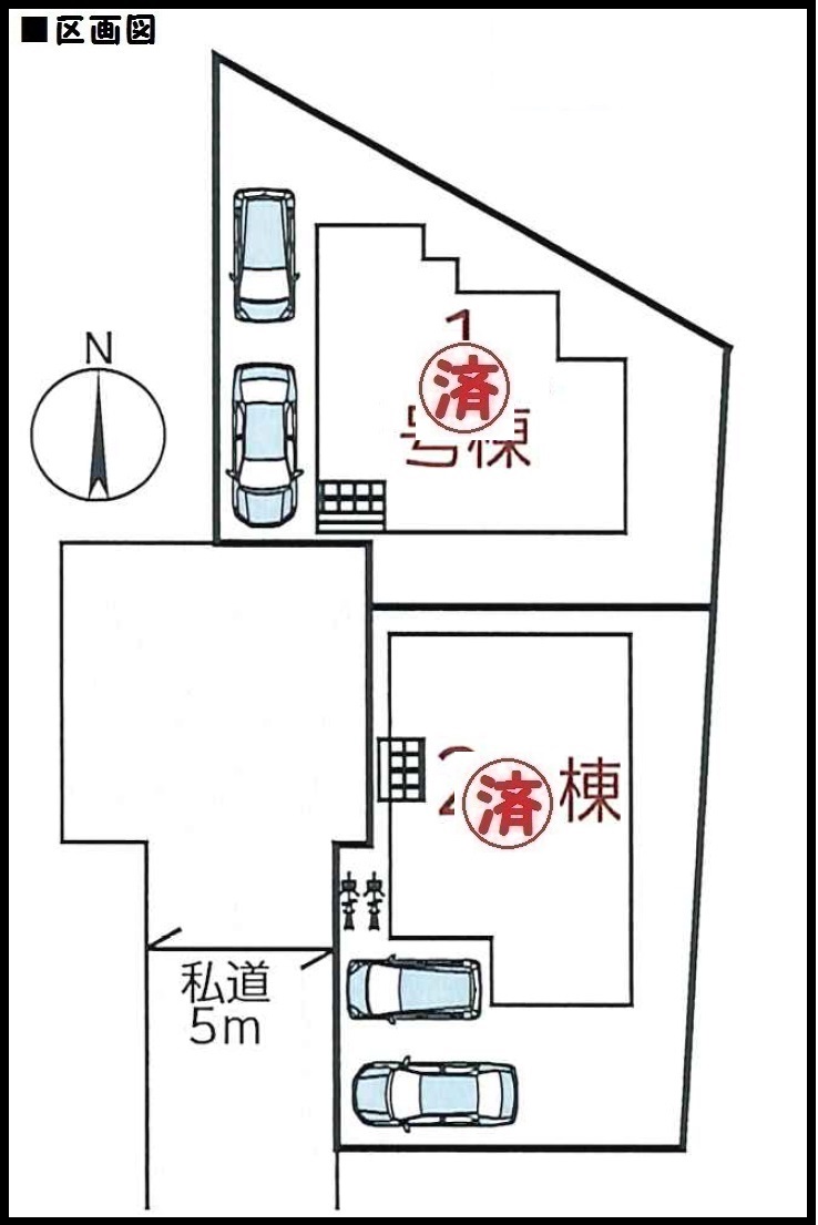 【橿原市光陽町2期　新築一戸建て　】区画図面
