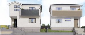 【生駒市新旭ヶ丘2期　新築一戸建て　】外観写真
