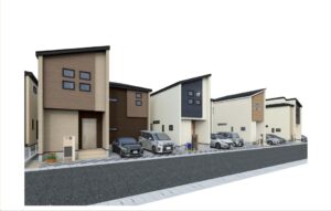 【天理市前栽町　新築一戸建て　全7区画！】外観写真