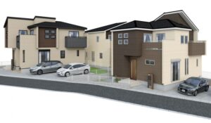 【奈良市平松5丁目　新築一戸建て　全3区画！】外観写真