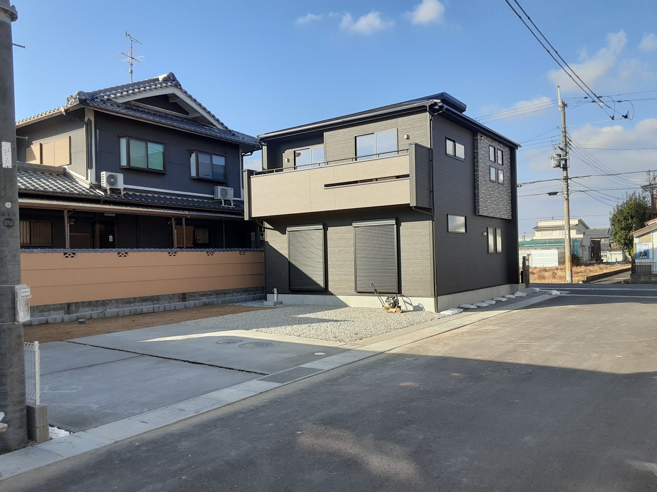 【大和高田市西坊城　新築一戸建て　残り4区画！】外観写真